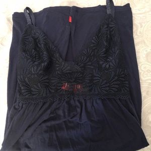 Josie Natori navy chemise size M